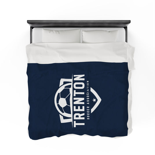 Trenton Soccer Association Velveteen Plush Blanket