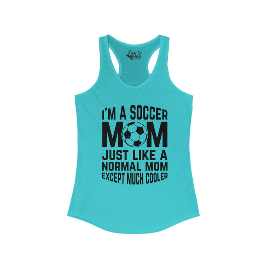 I'm a Soccer Mom Adult Women's Racerback Tank