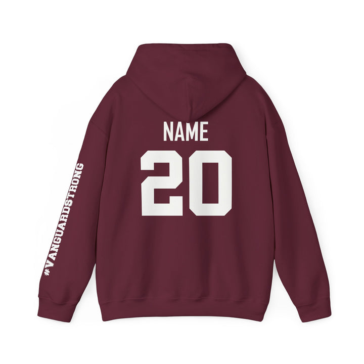College Station Soccer Club Vanguard Unisex Adult Hooded Sweatshirt w/ Logo on Left Chest