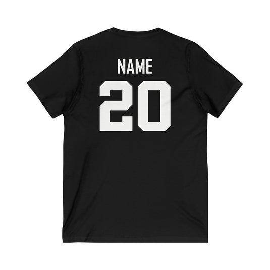 Palm Harbor Lady Canes Unisex Adult Women's V-Neck T-Shirt