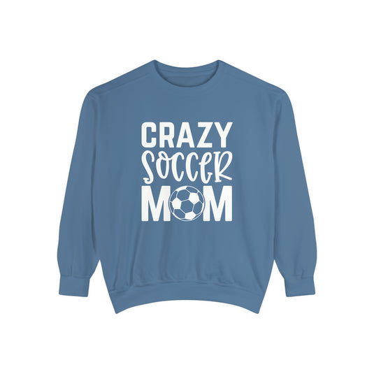 Crazy Soccer Mom Adult Unisex Premium Crewneck Sweatshirt