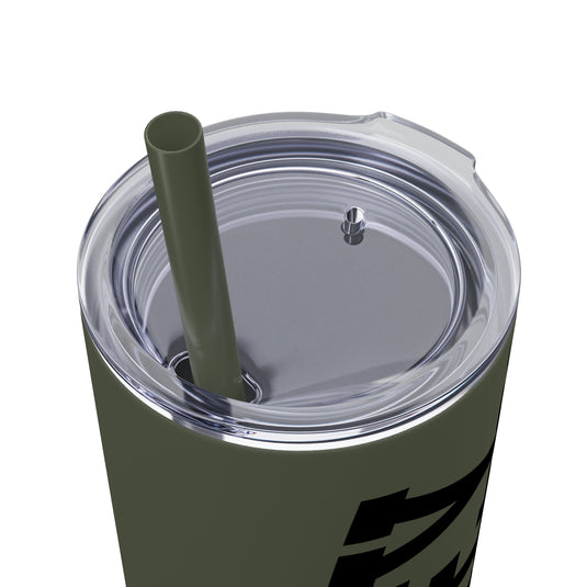 Tall Design Hockey 20oz Skinny Tumbler with Straw in Matte or Glossy