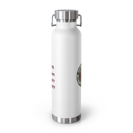 Southern Grit Copper Vacuum Insulated Bottle 22oz w/Both Logos