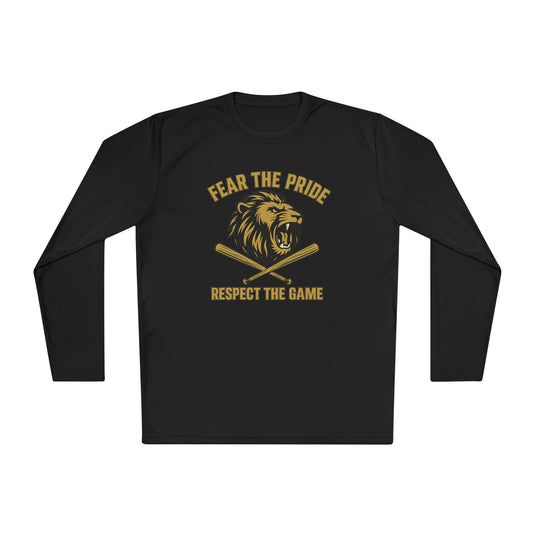 FEBA Lions Baseball Unisex Adult Long Sleeve Competitor Moisture Wicking Shirt