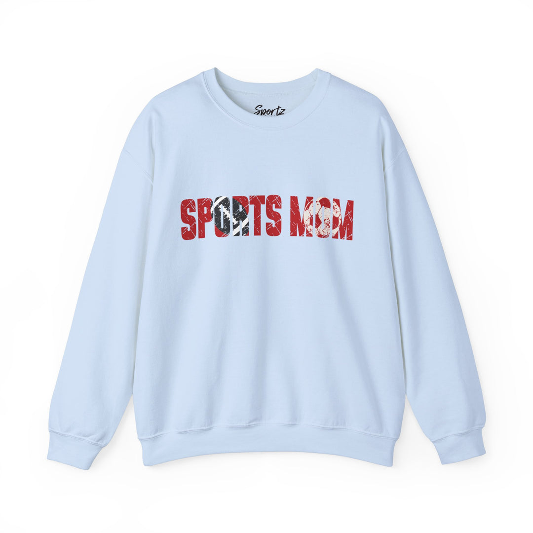 Sports Mom w/Football & Soccer Ball Adult Unisex Crewneck Sweatshirt