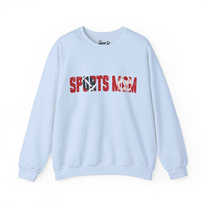 Sports Mom w/Football & Soccer Ball Adult Unisex Crewneck Sweatshirt