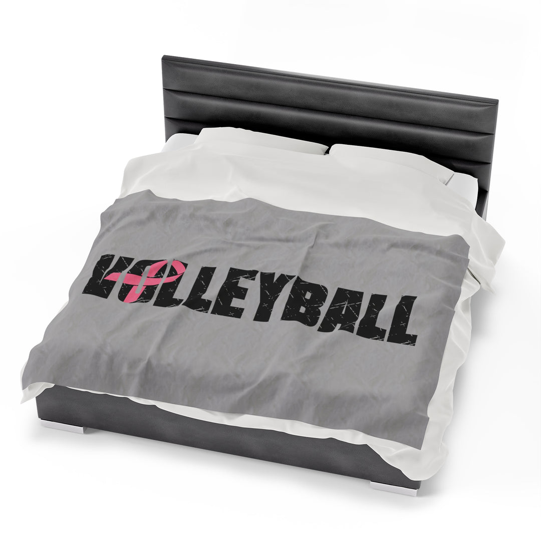 Cancer Ribbon Pick Your Sport Plush Blanket