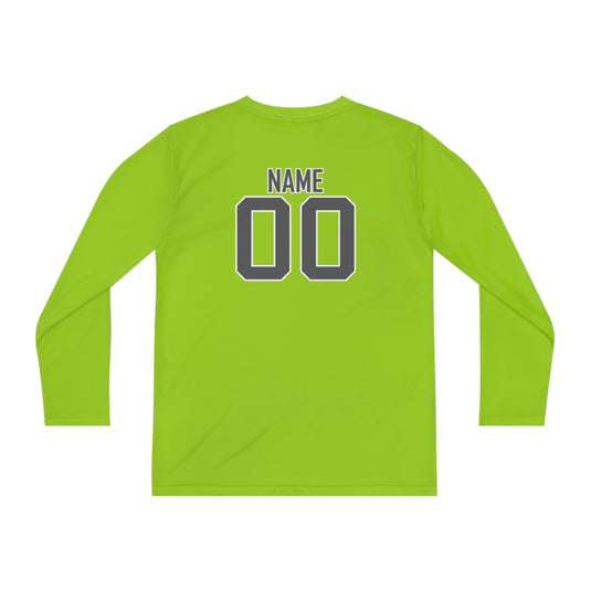 Trenton Soccer Association Unisex Youth Long Sleeve Competitor Moisture Wicking Shirt - Neon Colors