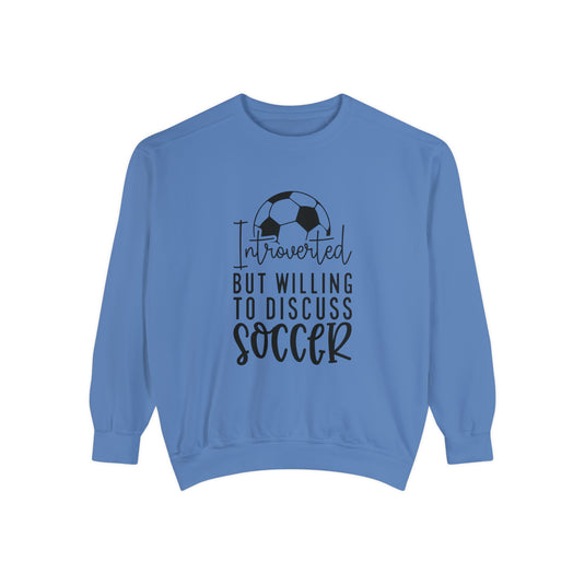 Introverted Soccer Adult Unisex Premium Crewneck Sweatshirt