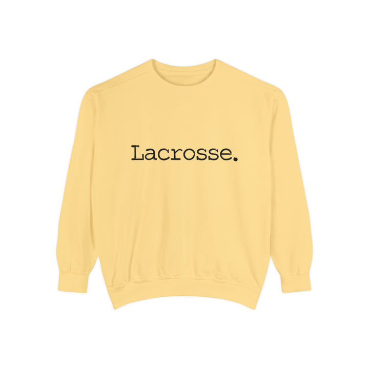 Typewriter Design Lacrosse Adult Unisex Premium Crewneck Sweatshirt