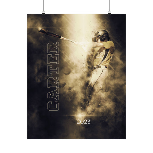 Matte Vertical Poster w/Smoke Effect