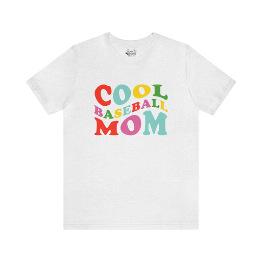 Cool Baseball Mom Adult Unisex Mid-Level T-Shirt