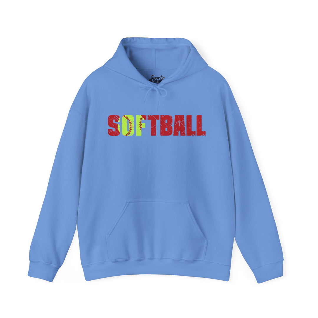 Softball Adult Unisex Hooded Sweatshirt