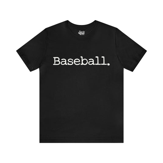 Typewriter Design Baseball Adult Unisex Mid-Level T-Shirt