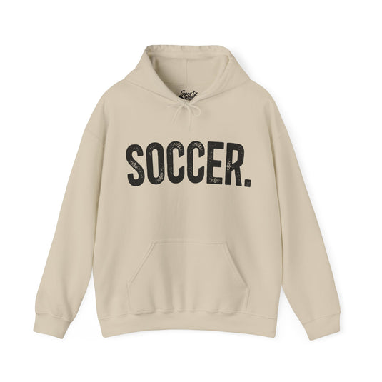 Rustic Design Soccer Adult Unisex Basic Hooded Sweatshirt