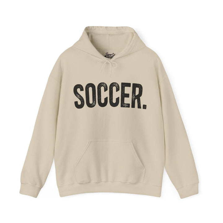 Rustic Design Soccer Adult Unisex Hooded Sweatshirt