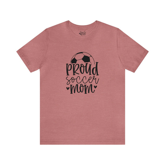 Proud Soccer Mom Adult Unisex Mid-Level T-Shirt