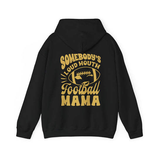 Somebody's Loud Mouth Football Mama Unisex Adult Basic Hooded Sweatshirt