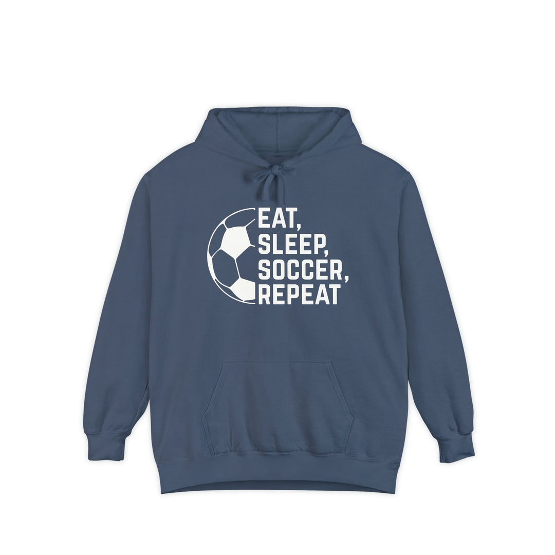 Eat Sleep Soccer Repeat Adult Unisex Premium Hooded Sweatshirt