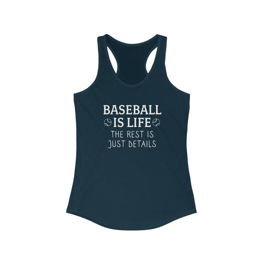 Baseball is Life Women's Racerback Tank