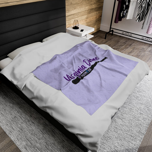 Virginia Divine Sports 50x60 Velveteen Plush Blanket