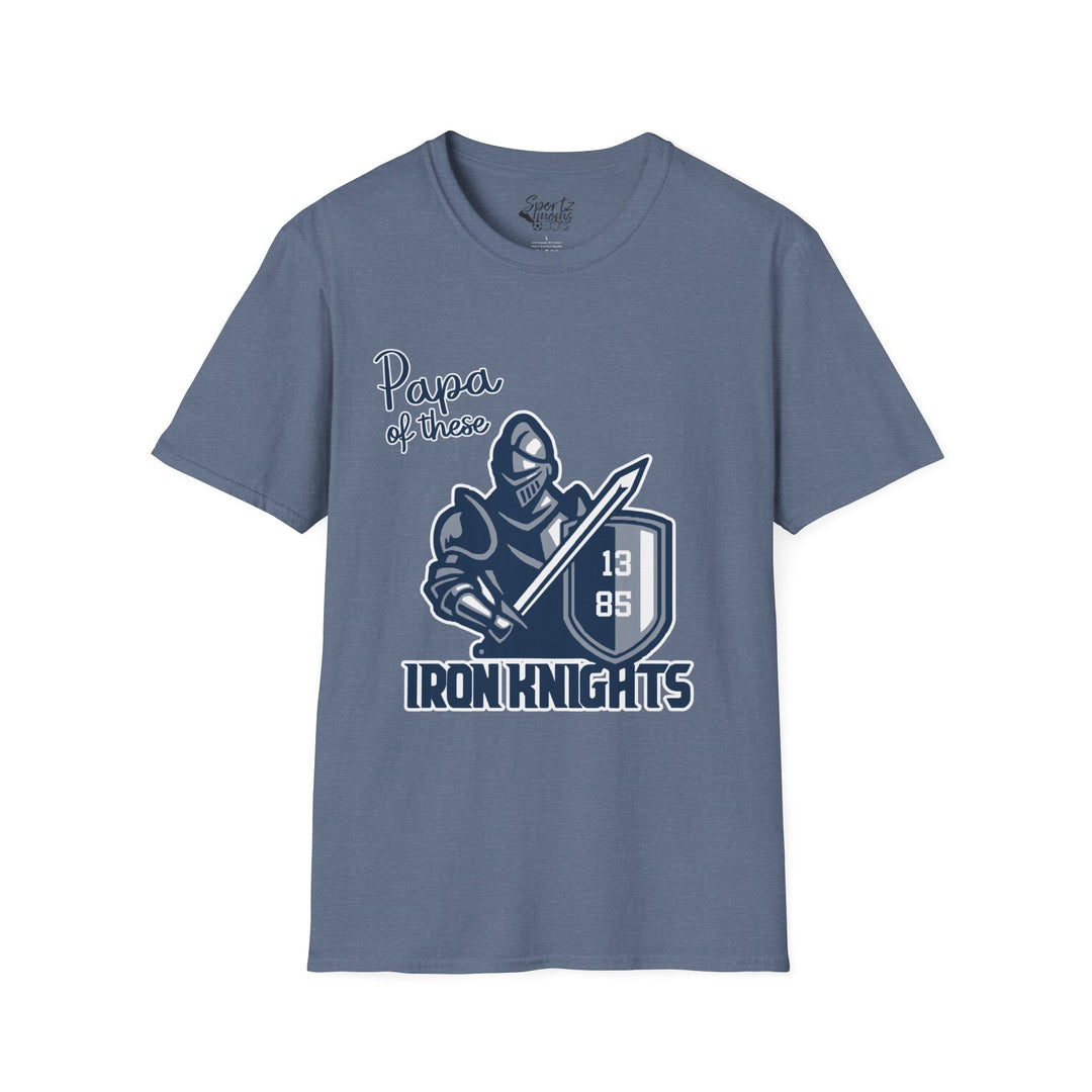Iron Knights Adult Unisex T-Shirt - Papa of These Design
