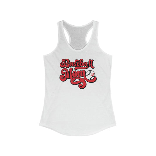 Baseball Mom Personalized Women's Racerback Tank