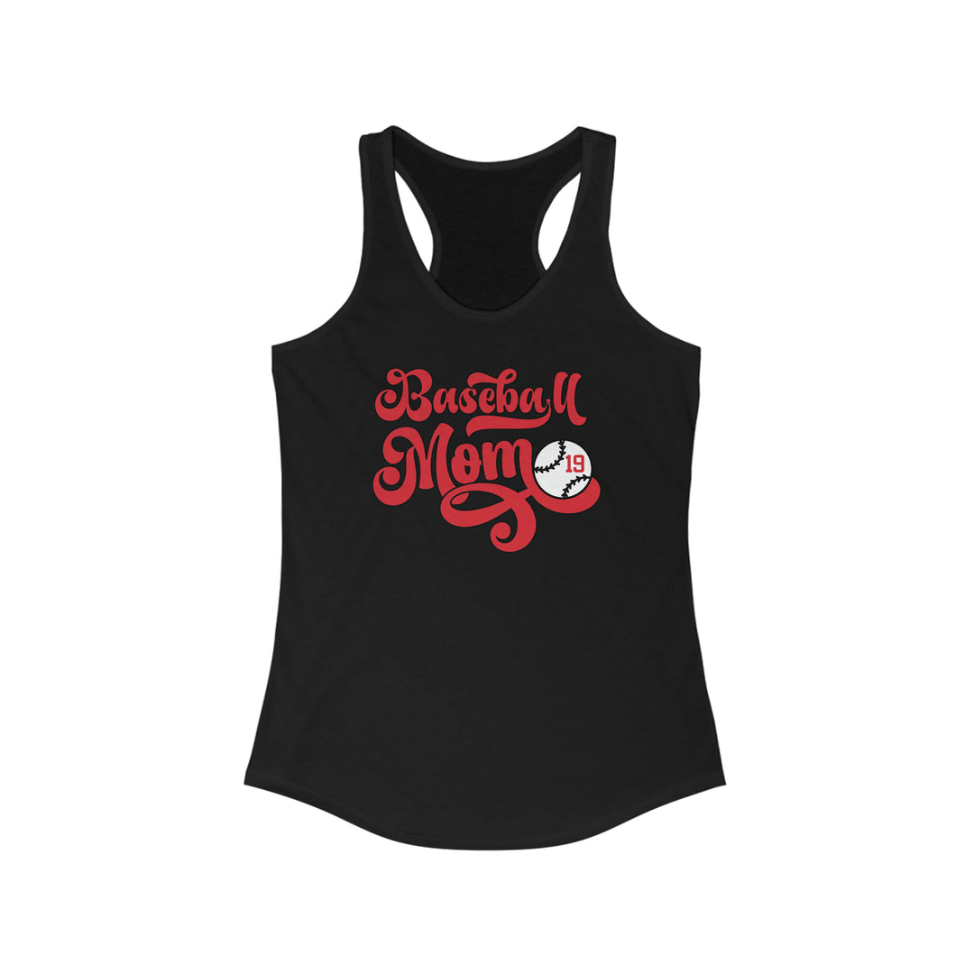 Baseball Mom Personalized Women's Racerback Tank