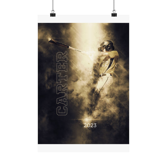 Matte Vertical Poster w/Smoke Effect