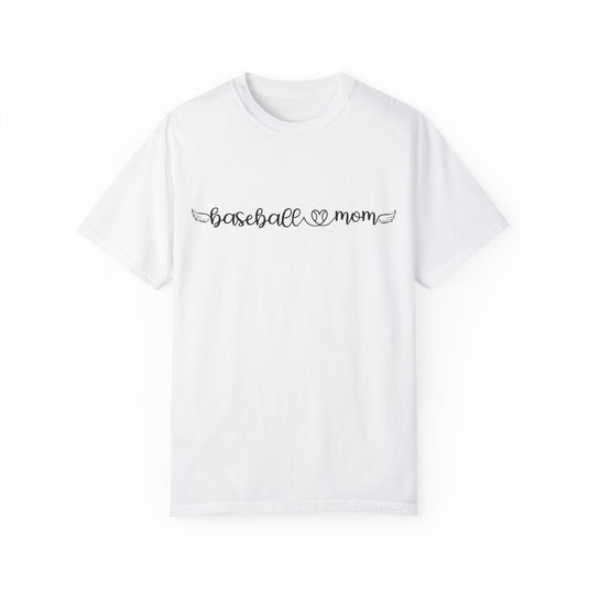 Baseball Mom with Heart & Wings Adult Unisex Premium T-Shirt