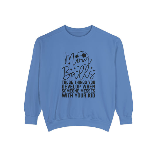 Mom Balls Soccer Adult Unisex Premium Crewneck Sweatshirt