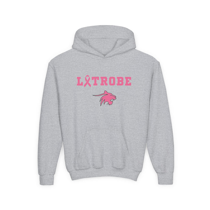 Latrobe Boys Soccer Unisex Youth Hooded Sweatshirt - Cancer Design