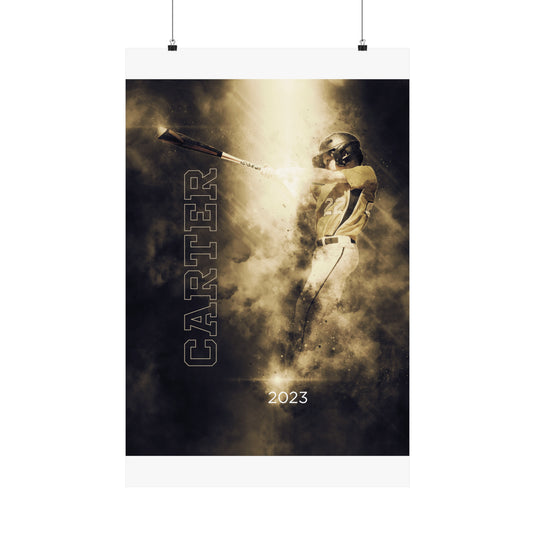 Matte Vertical Poster w/Smoke Effect