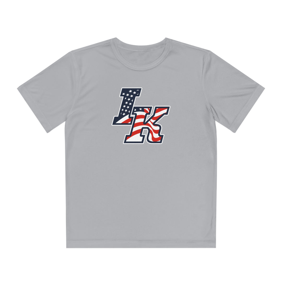 Iron Knights Youth Short Sleeve Competitor Moisture Wicking Tee w/Flag Logo Only