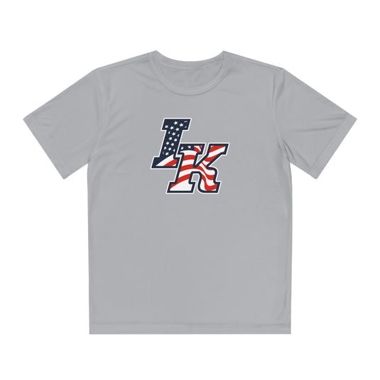 Iron Knights Youth Short Sleeve Competitor Moisture Wicking Tee w/Flag Logo Only