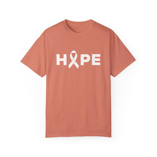 Hope Cancer Ribbon Adult Unisex Premium T-Shirt