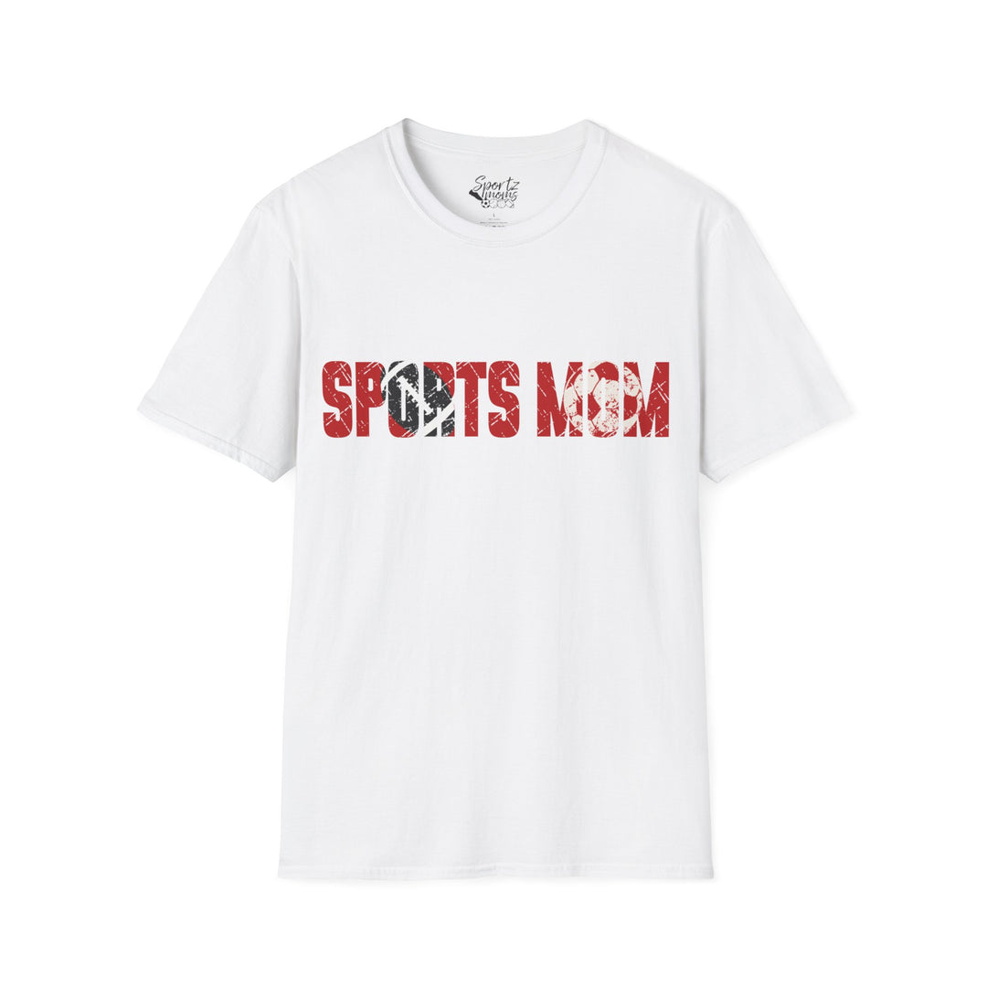 Sports Mom w/Football & Soccer Ball Adult Unisex T-Shirt