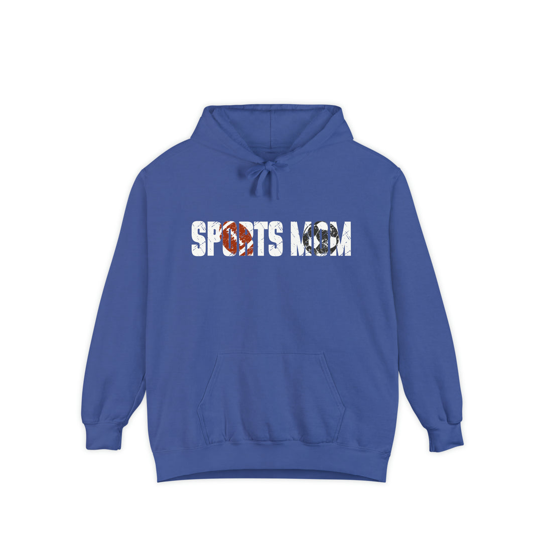 Sports Mom w/Football & Soccer Ball Adult Unisex Premium Hooded Sweatshirt
