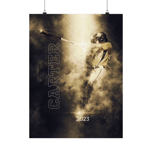 Matte Vertical Poster w/Smoke Effect