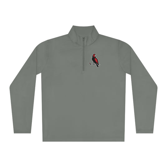 Wheeling Lightningbirds Unisex Adult Long Sleeve Quarter-Zip Pullover - Bird Logo Only