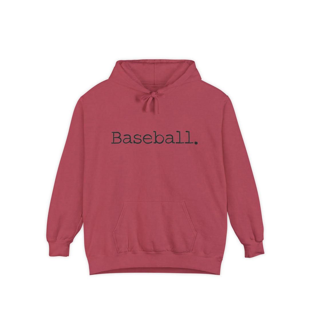 Typewriter Design Baseball Adult Unisex Premium Hooded Sweatshirt