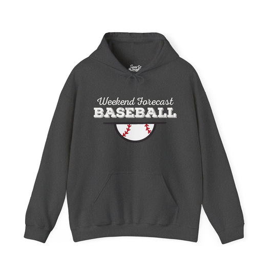 Weekend Forecast Baseball Adult Unisex Basic Hooded Sweatshirt