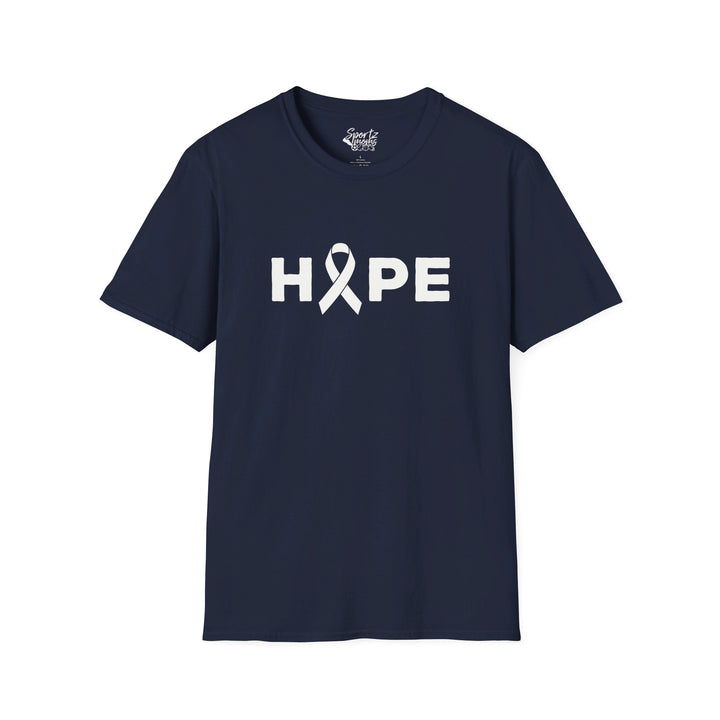 Hope Cancer Ribbon Adult Unisex T-Shirt