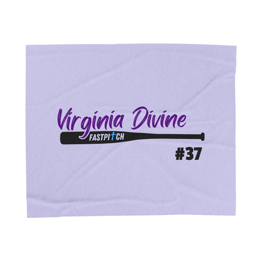 Virginia Divine Sports 50x60 Velveteen Plush Blanket