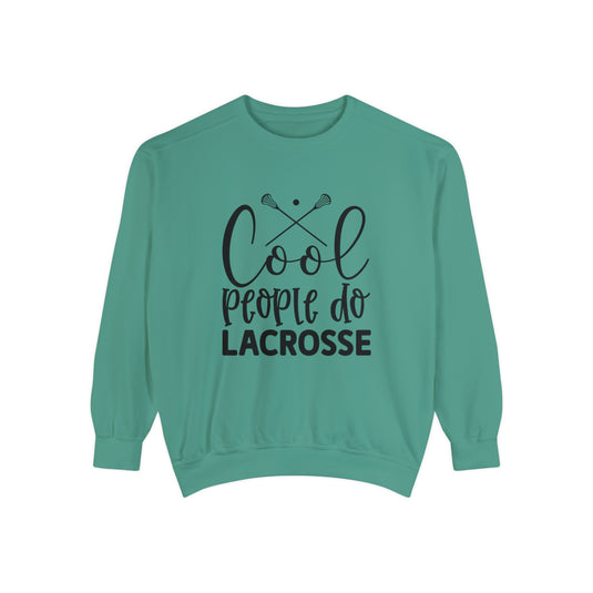 Cool People Do Lacrosse Adult Unisex Premium Crewneck Sweatshirt