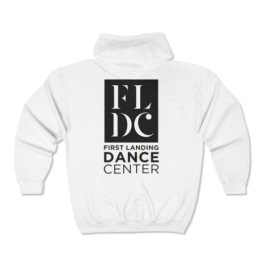 First Landing Dance Center Unisex Adult Full Zip Hooded Sweatshirt