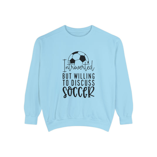 Introverted Soccer Adult Unisex Premium Crewneck Sweatshirt
