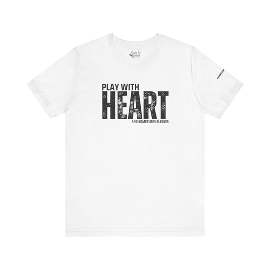 College Station Soccer Club Vanguard Unisex Adult T-Shirt - Play With Heart