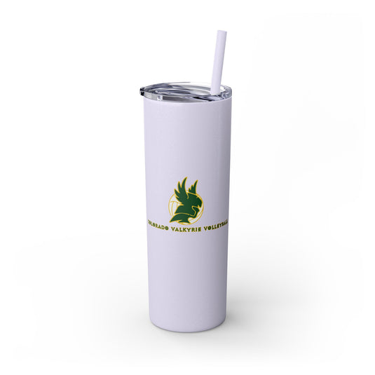 Colorado Valkyrie Volleyball Club Skinny Tumbler with Straw 20oz