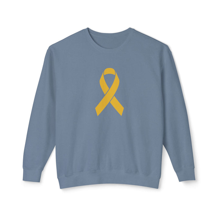 Cancer Ribbon Adult Unisex Premium Crewneck Sweatshirt